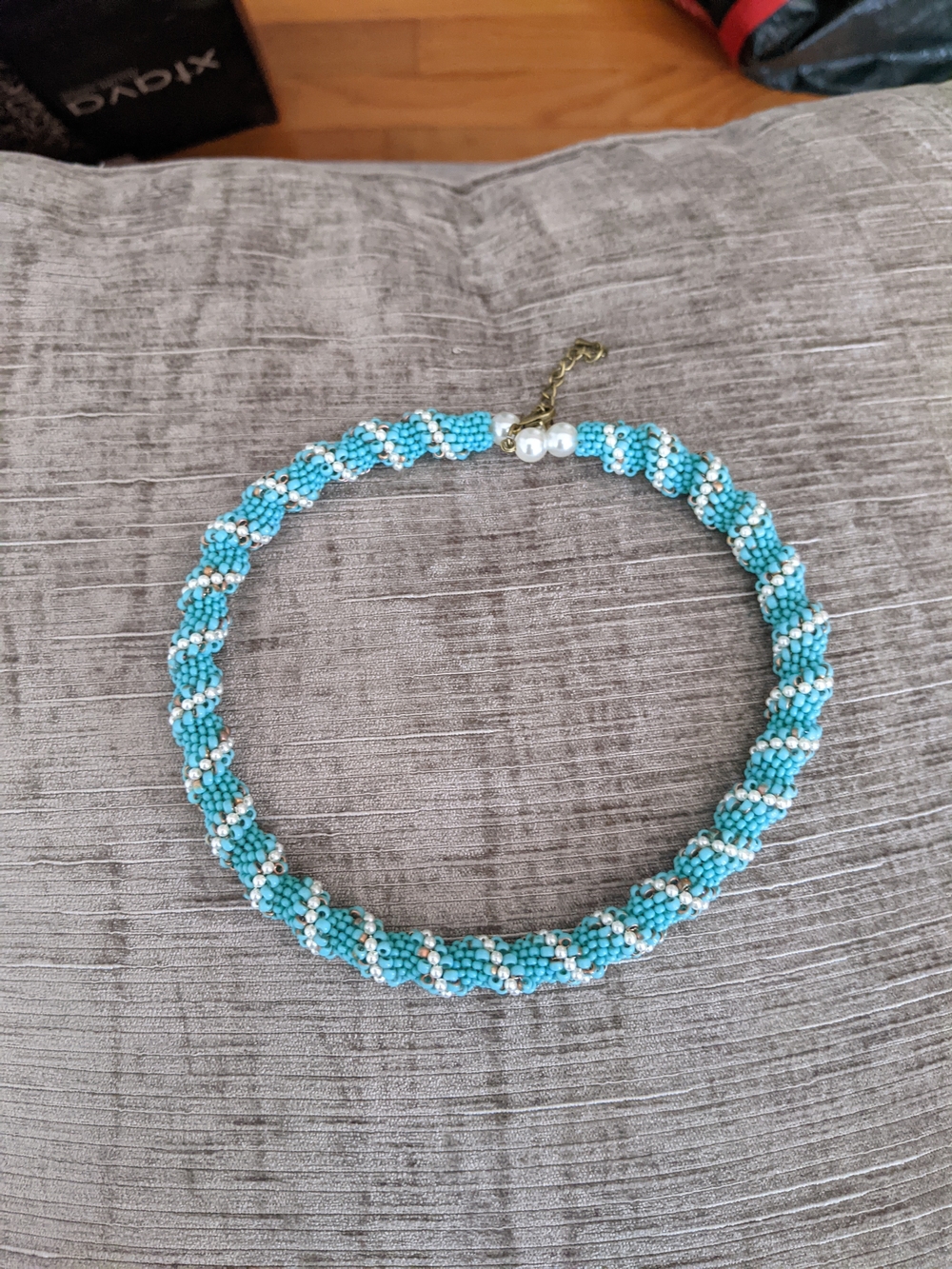 Turquoise Beaded Rope Necklace - Women Jewelry